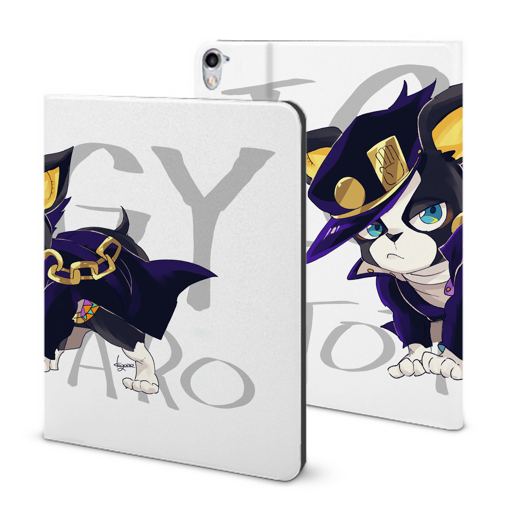 （画像用） ジョジョの奇妙な冒険 JoJo's Bizarre Adventure IPad ケース ブック型 PUレザー TPU 耐衝撃 軽量 薄型 ペン収納なし 全面保護 IPad 各モデル対応